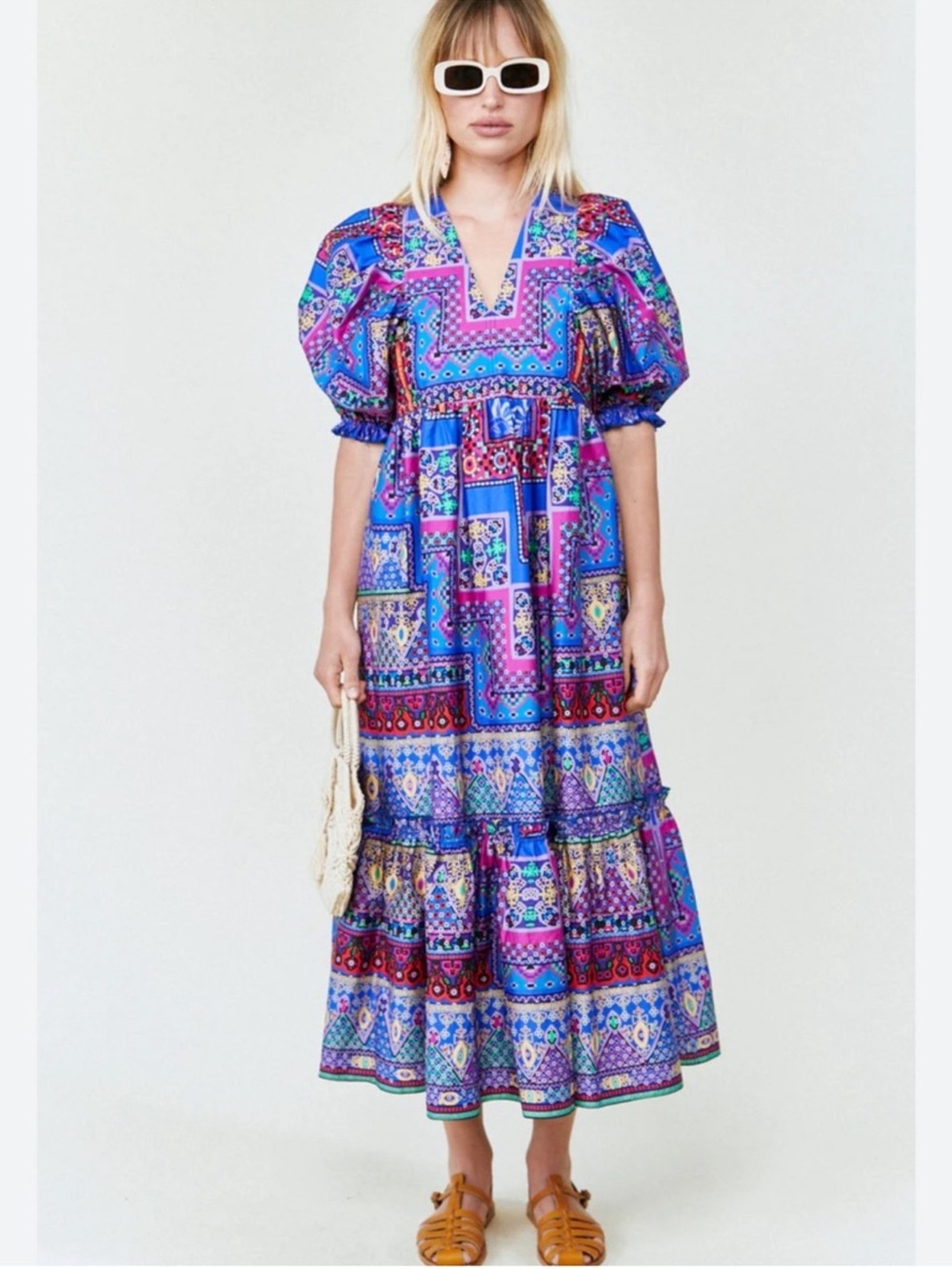 HUNTER BELL Palmer Maxi Dress Sz Medium